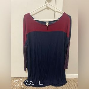 Size large oversized shirt